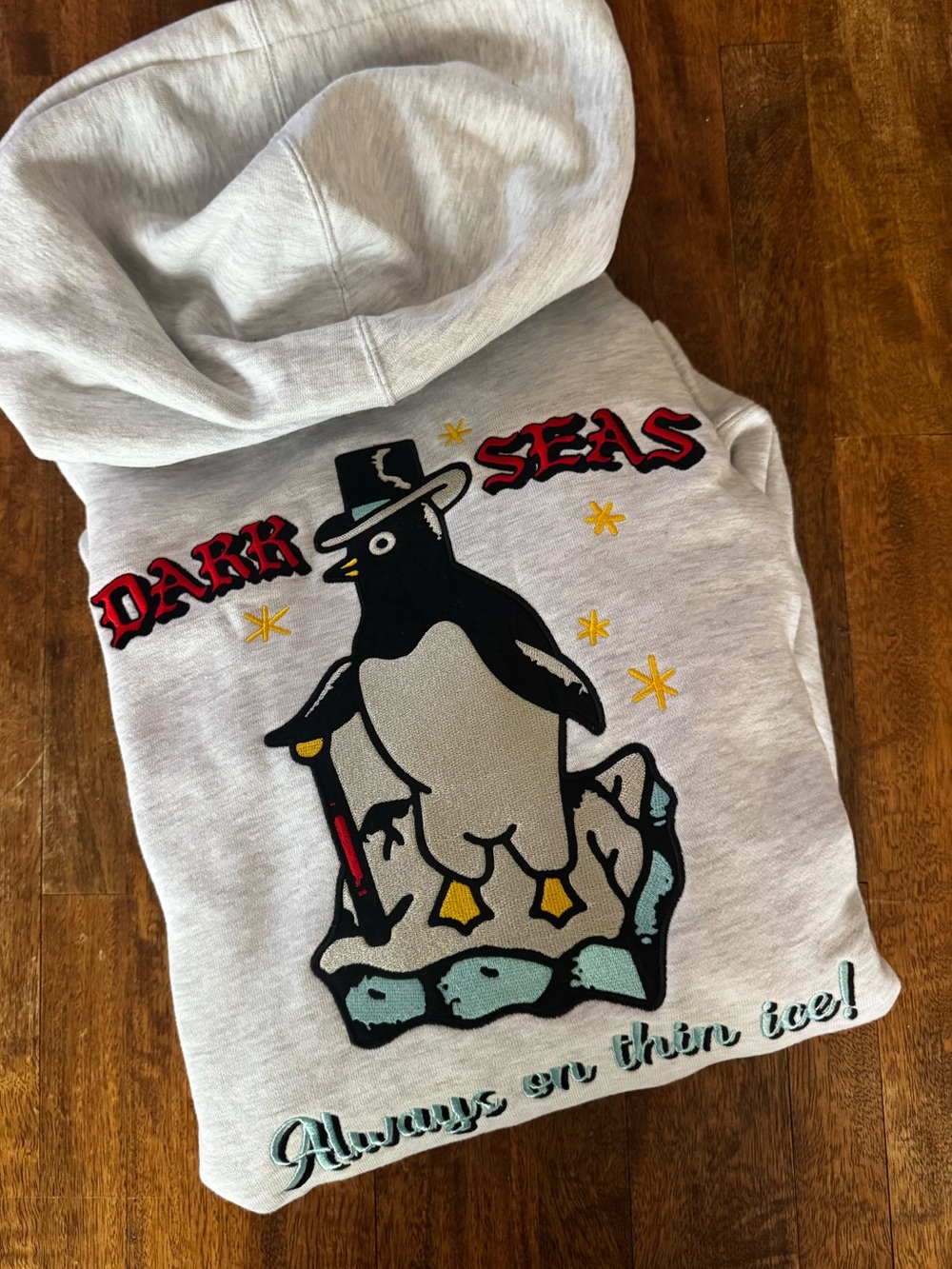 Dark Seas Graphic Hoodie Size Medium